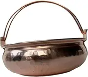 B Baosity Soup Pot Hot Pot Household Cookware Home and Outdoor Hammered Copper Pot Noodles Pot for Restaurant Noodle Soup Pasta Home