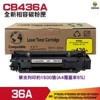 在飛比找Yahoo奇摩購物中心優惠-for 36A CB436A 高品質相容碳粉匣 M1112 