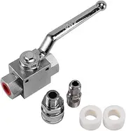 Peakloong High Pressure Washer Ball Valve Kit, 3/8 Inch Quick Connect for Power Washer Hose, 4500 Psi