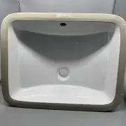 Signature Hardware RECTANGULAR PORCELAIN UNDERMOUNT BATHROOM SINK 506894