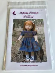 VTG Infinite Freedom IF0010 The American Girls 18" Dolls Dress Sewing Patterns