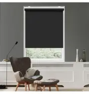 100% 30"x72" Blackout Waterproof Fabric Window Roller Shades Thermal Insulated