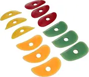Mudtool, Clay Tools 12Pcs Pottery Rubber Clay Ceramic Ribs Silicone Sculpting Tools Soft Rubber Rib for Pottery Clay Silicone Ceramics Tools for DIY Sculpting Pottery Ceramics