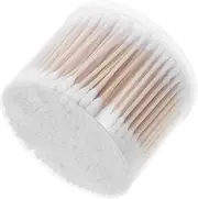 BUGUUYO Cotton Swabs Double Head Soft Tips for Ears Makeup Reusable Compact Travel Set 500pcs