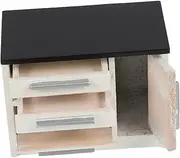 Totority 1:12 Miniature Doll House Furniture Set Mini Kitchen Cabinet Decorative Tiny House Accessory