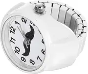 [VALICLUD] Ring Watch Women Elastic Finger Watch Finger Watch Ring Basket Boys Rings Sports Decor Wrist Decorative Finger Watch Gold Watch Fidget Ring Watches Handmade Rings White Abs