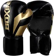 Heavy Boxing Gloves - Boxing Gloves Training Gloves Men Women | Genuine Leather Gloves Palm Ventilated Adjustable Straps Heavy Punching for MMA Muay Thai
