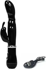 Vibrator Dildo Gspot Jack Rabbit Adult Sex Toy Dong Vibe Female Waterproof Wand Black USB Charging