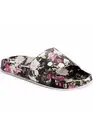 Essentials by MUK LUKS Women's Pool Party Slides Black Floral