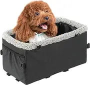 Dog Seat for Car,Waterproof Puppy Booster Seat - Adjustable Straps Automotive Booster Bed Portable for Cat Vehicle Truck Trip