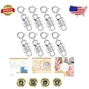 Spring Ring Magnetic Clasp Set - Perfect for Necks, Bracelets & DIY Projects