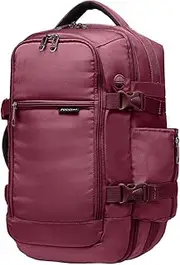[PUCCINI] Travel Backpack from the Easy Pack Collection Cockpit Luggage, wine red, 40x20x25 cm (18 l), Hand luggage backpack 40 x 20 x 25 cm