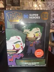 Funko Pop Pin The Joker Deceased #SE Gamestop Exclusive SEALED BLOODY VERSION