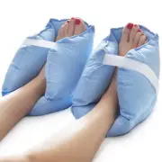 Blue Heel Positioner Cushions for Pain Relief and Comfort in Recovery 2 Pack