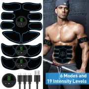 Body Wireless EMS Fitness Toner Muscle ABS Stimulator Massager Abdominal Trainer