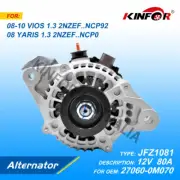Fred Alternator 80A 4PIN For TOYOTA Yaris 2006-2019 NCP90 NCP130 Corolla NZE140