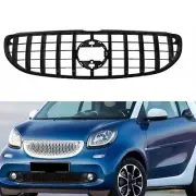 1x Front Bumper Grille GT Style For Benz Smart Fortwo W453 2015-2019 2016 Black (for: Smart)