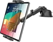 Dashboard Car Tablet Mount, Charchendo Car Dash Tablet Holder, Super Sticky Suction Cup Stand with 360° Rotation for iPad Pro 12.9 Air Mini, Galaxy Tabs, iPhone, More 4-13" Cellphones and Tablets