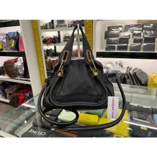 東區正精品㊣Chloe Paraty Small Leather 3S0024 小型黑色小牛皮斜背包肩背包手提包 RZ4