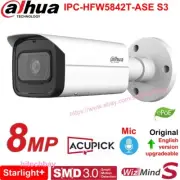 Dahua IPC-HFW5842T-ASE-S3 8MP Starlight+ WizMind-S IP Camera PoE SMD3.0 MIC
