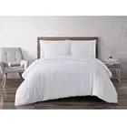 Brooklyn Loom Natural Flax Linen 3-piece Duvet Cover Set White King