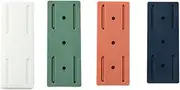 Poemtian Adhesive Punch-Free Socket Holder Power Strip Holder Fixator Desktop Mobile Plug-in Socket Fixer Bracket Stand for Kitchen Home Office (4PCS)