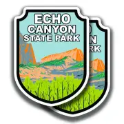 ECHO CANYON STATE PARK DECAL 2 Stickers Nevada Bogo For Car Truck Window