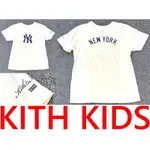 BLACK極新KITH BABY KIDS小童裝NEW YORK洋基隊聯名短T