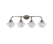 Sunset Lighting 4-Light Vanity, 60W Bright Satin Nickel - F13004-80