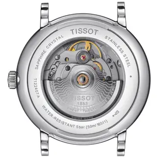 TISSOT天梭 CARSON經典時尚80小時動力儲存機械男錶 T1224071103300-40mm