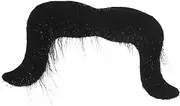 TINEASUR Fake Beard Realistic Beard for Adult Realistic Mustache Artificial Beard False Mustache Halloween Cosplay Beard Simulated Beards Simulation Beard Costume Beard Cloth Black