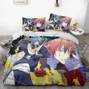 o1525 Reincarnated- Slime -Anime- Duvet Cover Set - 3D Digital -Print -Ultra-Soft Microfiber, 3 Piece- Bedding Set with Zipper -Closure,- Includes- 1