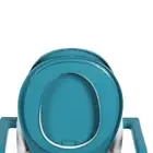 Bedside Potty Chair PU Backrest Anti Slip Sealed Lid Bedside Commode For