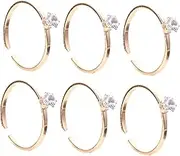 HOOTNEE 6pcs Adjustable Titanium Steel Set for Couples Decorative Wedding Props Party Game Decorations Teen Girls