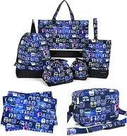 COLORFUL CANDY STYLE NT180900 Kindergarten Entrance 7-Piece Set, Water Repellent, Lightweight Type (Lesson Bag and Reflector), Lesson Bag, Kindergarten Bag, Shoe Case, Gymnastics Clothing Bag, Lunch