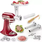 Meat Grinder Attachment for KitchenAid Stand Mixer,Metal food Silver