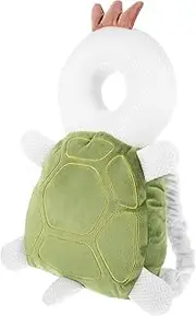 Turtle Design Baby Head Protector Backpack - Adjustable, Soft, and Washable Safety Pad for Infants Learning to Walk, Prevents Injuries
