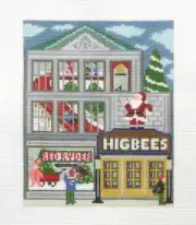 The Gingham Stitchery Higbees Storefront Handpainted Needlepoint Canvas