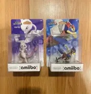Nintendo Amiibo Super Smash Bros Wave 7 Set Mewtwo & Falco Sealed 1st Print
