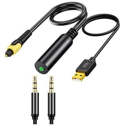 3.5mm to SPDIF Audio Converter, Analog to Digital Audio Adapter 3.5mm Aux5799