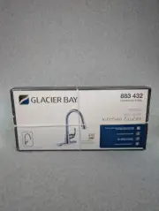 Market Single-Handle Pull-Down Sprayer Kitchen Faucet in Chrome by Glacier Bay
