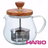 在飛比找森森購物網優惠-【HARIO】橄欖木濾壓茶壺450ml(TEO-45-OV)