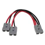 Hulk 4x4 50A Anderson Plug to 2x50A Anderson Plugs Parallel Cable Assembly - 300mm Long, HU6962