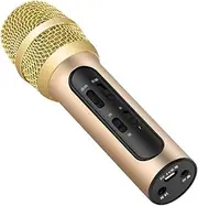 Kisangel Professional Microphone Sound Card Ktv Mic for Live Singing 14mm Large Diaphragm Condenser Mobile Computer Compatible
