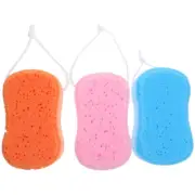 3Pcs Thicken Shower Sponge Bathroom Bath Balls Exfoliating Shower Sponge