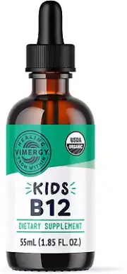 ✨ Vimergy Kids Organic Liquid B12 Adenosylcobalamin Methylcobalamin Vegan 55mL D
