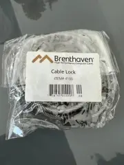 Brenthaven Zero Impact Laptop Notebook Security Cable Lock Item #4100 2 Keys OEM