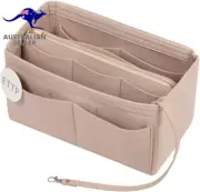 Purse Organizer Insert, Felt Tote Organizer Insert with Metal Zipper, Handbag Or