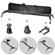 Fomito Upgraded Camera Video Slider Track Dolly Stabilization System 80cm / 32"