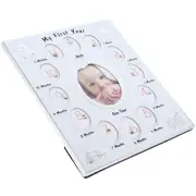 12 Months Baby Photo Frame Newborn Growth Record Picture Frame for Infant Child